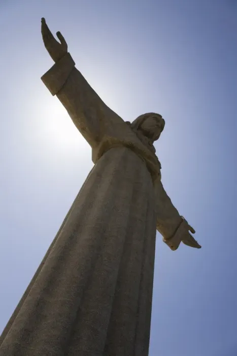 Framed Print : The Christus Rei statue, a depiction of Jesus Christ with outstretched arms Framed Print : The Christus Rei statue, a depiction of Jesus Christ with outstretched arms