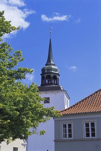 Church, Aeroskobing, island of Aero, Denmark, Scandinavia, Europe