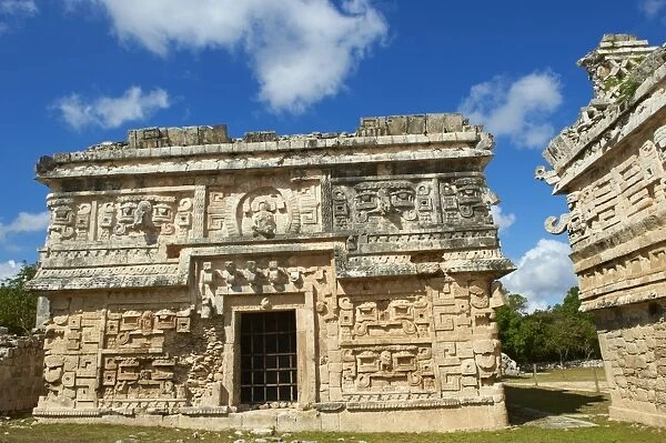 The church in ancient Mayan ruins, Chichen Itza, UNESCO World Heritage Site