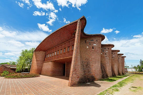 Church of Atlantida (Church of Christ the Worker and Our Lady of Lourdes), the work of engineer Eladio Dieste, UNESCO World Heritage Site, Canelones department, Uruguay, South America