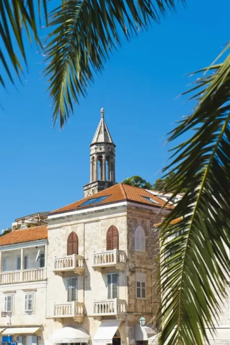 Framed Print : Church bell tower in Hvar town centre, Hvar Island, Dalmatian Coast, Croatia, Europe Framed Print : Church bell tower in Hvar town centre, Hvar Island, Dalmatian Coast, Croatia, Europe