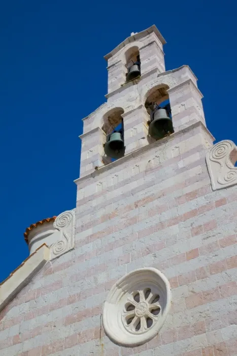 Framed Print : Church bell tower, Old Town, Budva, Montenegro, Europe Framed Print : Church bell tower, Old Town, Budva, Montenegro, Europe