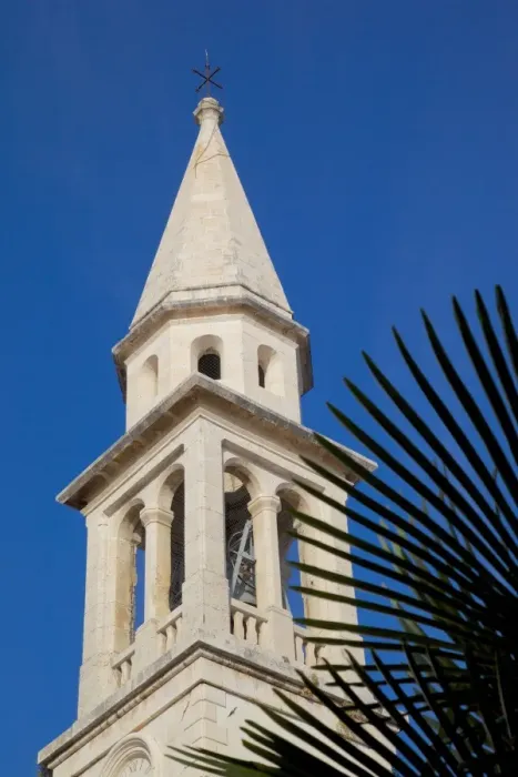 Framed Print : Church bell tower, Old Town, Budva, Montenegro, Europe Framed Print : Church bell tower, Old Town, Budva, Montenegro, Europe