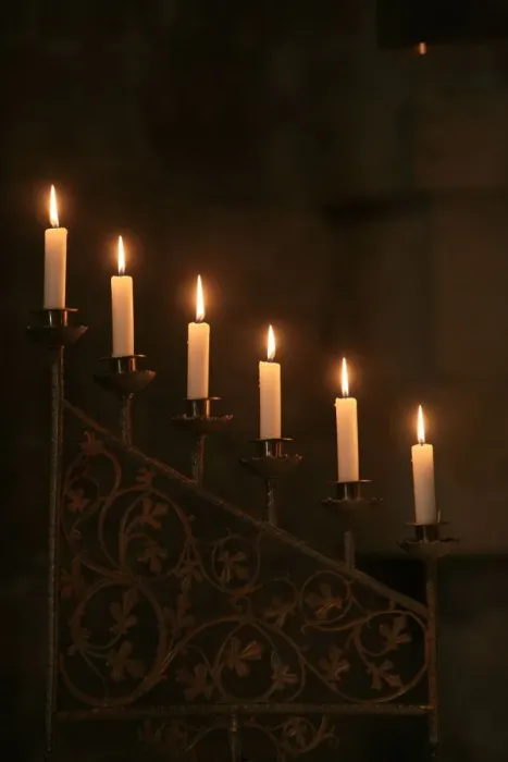 Framed Print : Church candles, Soulac, Gironde, France, Europe Framed Print : Church candles, Soulac, Gironde, France, Europe