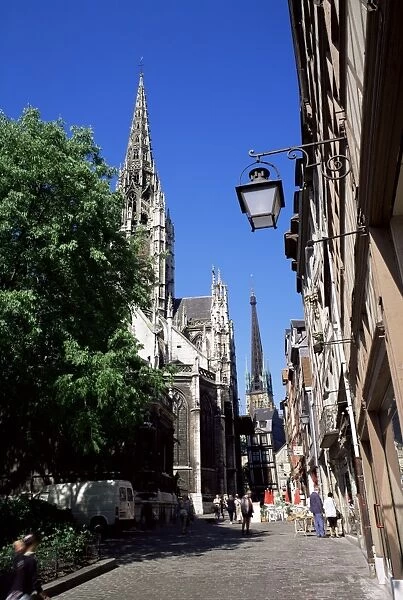 Church and cathedral, Rouen, Seine Maritime, Haute Normandie (Normandy), France, Europe