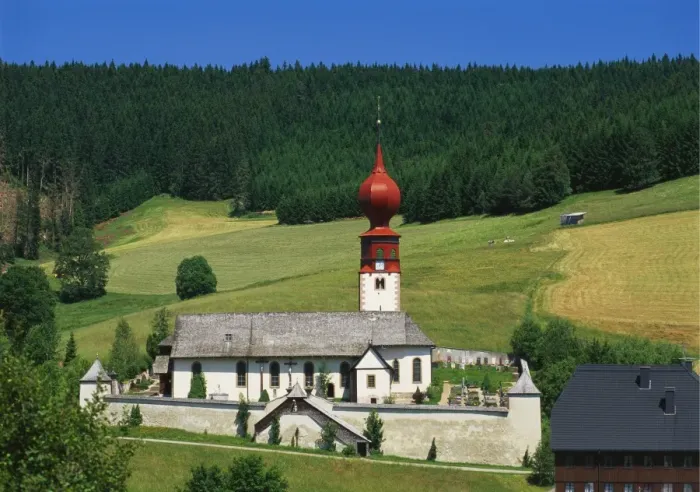 Framed Print : Church and Cemetery, Urach, Black Forest, Baden Wurttemberg, Bavaria, Germany Framed Print : Church and Cemetery, Urach, Black Forest, Baden Wurttemberg, Bavaria, Germany