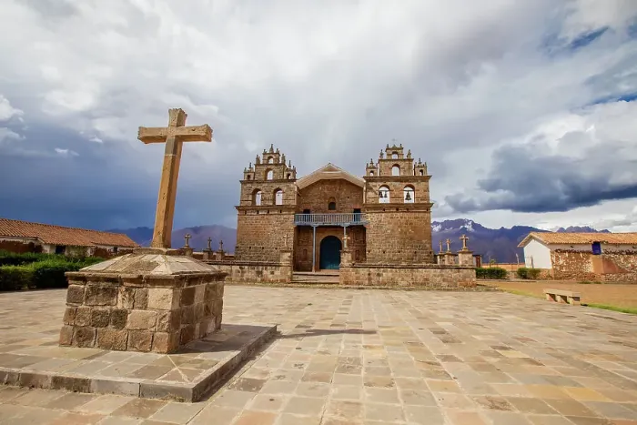 Framed Print : Church courtyard, Ollantaytambo, Peru, South America Framed Print : Church courtyard, Ollantaytambo, Peru, South America