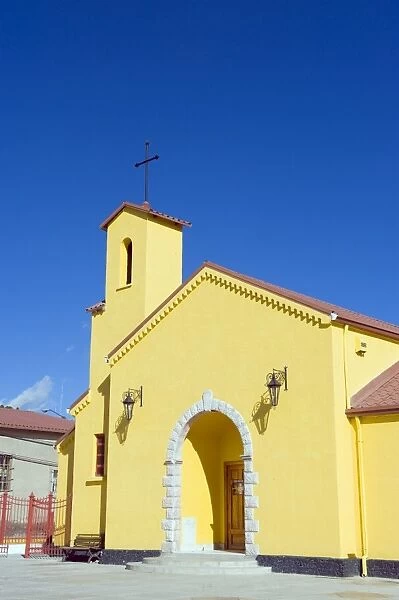 Church in Creel, Barranca del Cobre (Copper Canyon), Chihuahua state, Mexico