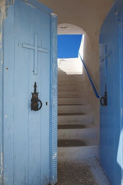 Church entrance, Chania, Crete, Greek Islands, Greece, Europe