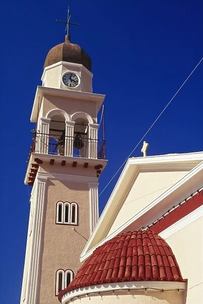 Church at Farsa, Cephalonia, Ionian Islands, Greek Islands, Greece, Europe