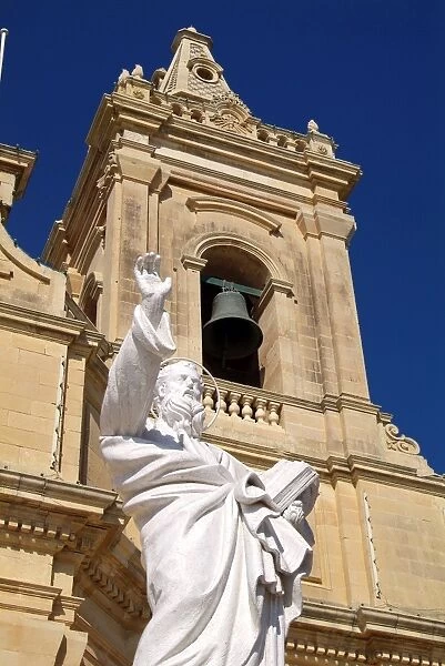 Church at Gharb, Gozo, Malta, Mediterranean, Europe