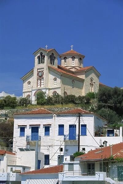Church on hill above Batsi