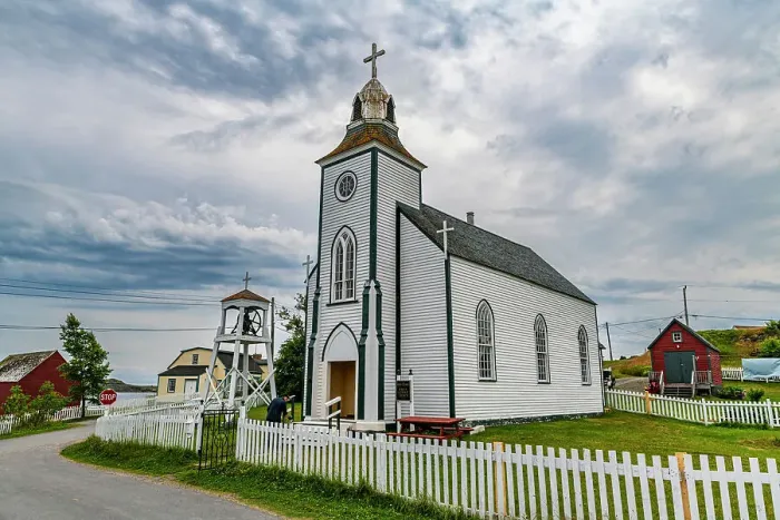 Framed Print : Church in historic town of Trinity, Bonavista Peninsula, Newfoundland, Canada, North America Framed Print : Church in historic town of Trinity, Bonavista Peninsula, Newfoundland, Canada, North America