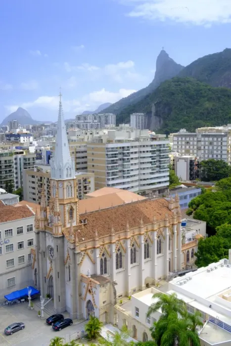 Framed Print : Church of the Immaculate Conception (Imaculada Conceicao) and the Christ on Corcovado Framed Print : Church of the Immaculate Conception (Imaculada Conceicao) and the Christ on Corcovado