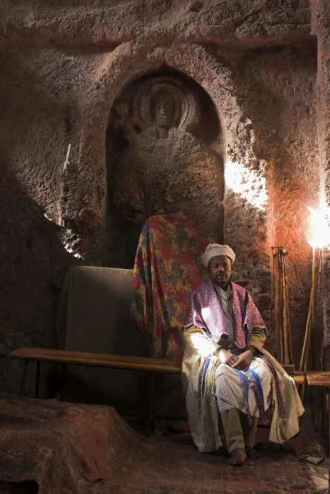 Framed Print : Church interior, Lalibela, Ethiopia, Africa Framed Print : Church interior, Lalibela, Ethiopia, Africa
