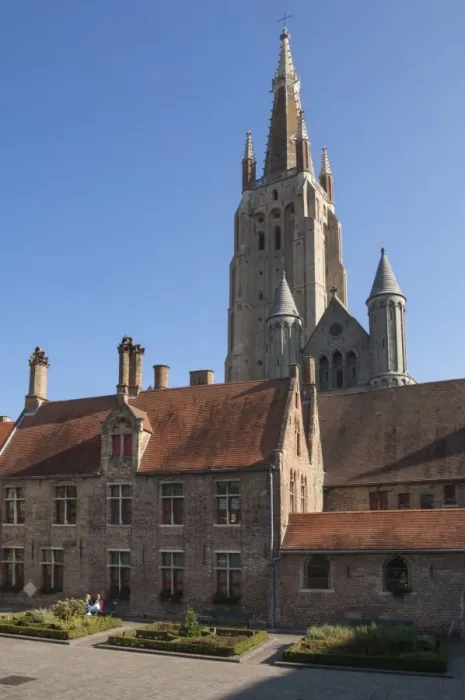 Framed Print : Church of Our Lady, and precinct, Bruges, UNESCO World Heritage Site, Belgium, Europe