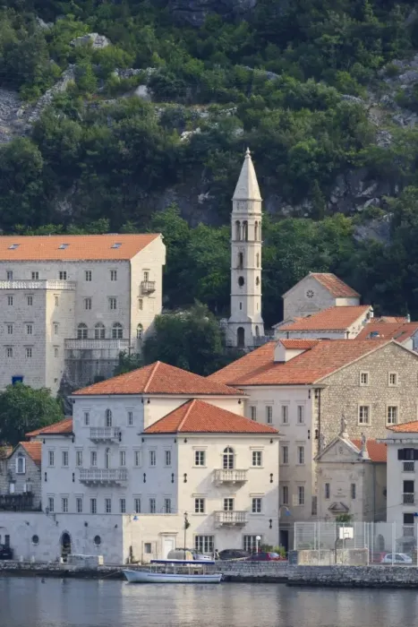 Framed Print : Church of Our Lady of the Rosary lit by early morning light, Perast, Bay of Kotor, UNESCO World Heritage Site, Montenegro, Europe Framed Print : Church of Our Lady of the Rosary lit by early morning light, Perast, Bay of Kotor, UNESCO World Heritage Site, Montenegro, Europe