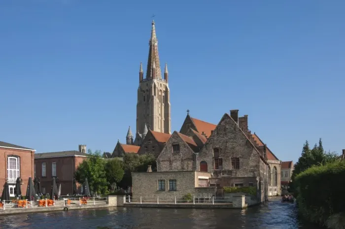 Framed Print : Church of Our Lady, and Seminary, Bruges, Belgium, Europe