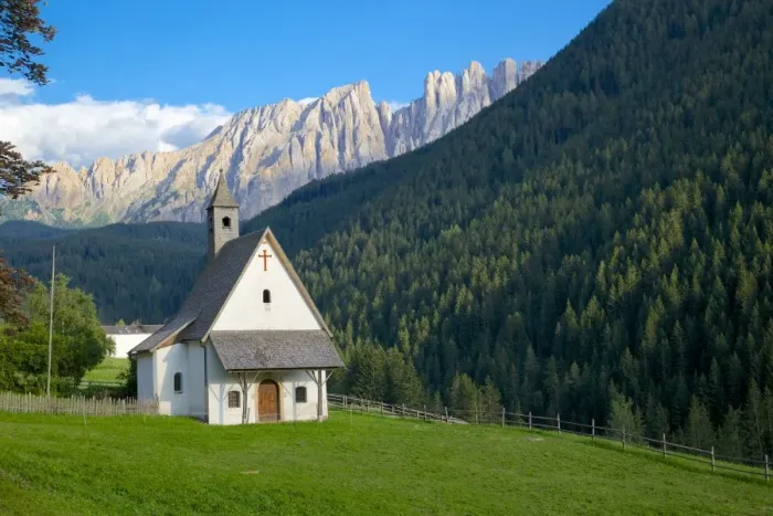 Framed Print : Church and Latemar Group mountains near Welschnofen, Bolzano Province, Trentino-Alto Adige / South Tyrol, Italian Dolomites, Italy, Europe Framed Print : Church and Latemar Group mountains near Welschnofen, Bolzano Province, Trentino-Alto Adige / South Tyrol, Italian Dolomites, Italy, Europe
