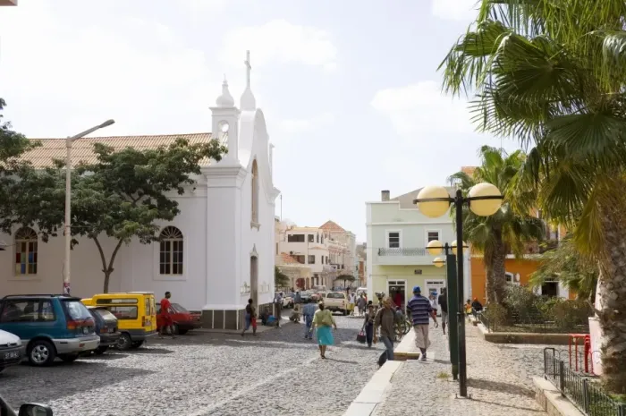 Framed Print : Church, Mindelo, Sao Vicente, Cape Verde Islands, Africa Framed Print : Church, Mindelo, Sao Vicente, Cape Verde Islands, Africa