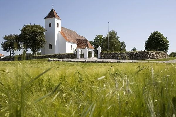 Church near Ebeltoft, Ebeltoft, Denmark, Scandinavia, Europe