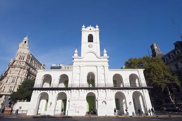 Church in Plaza de Mayo, Buenos Aires, Argentina, South America