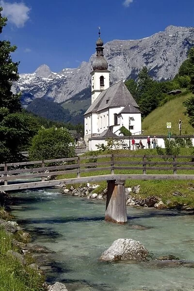 Church in Ramsau, Berchtesgadener Land, Bavaria, Germany, Europe