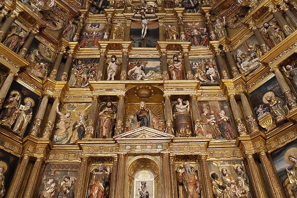Church reredos, Real Monasterio de San Jeronimo, Granada, Andalucia, Spain, Europe