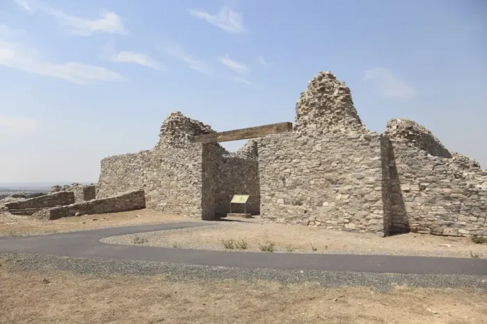 Framed Print : Church ruins, Gran Quivira, Salinas Pueblo Missions National Monument, Salinas Valley, New Mexico, United States of America, North America