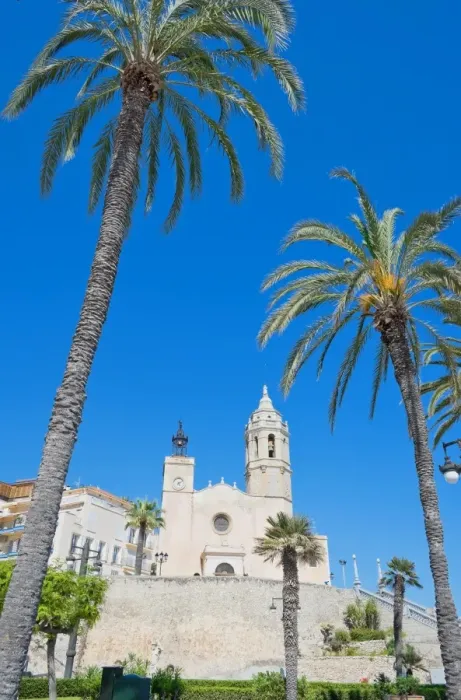 Framed Print : Church of Sant Bartomeu and Santa Tecla, Sitges, Costa Dorada, Catalonia, Spain, Europe Framed Print : Church of Sant Bartomeu and Santa Tecla, Sitges, Costa Dorada, Catalonia, Spain, Europe