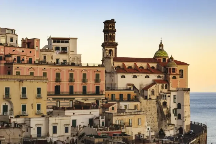 Framed Print : Church of Santa Maria Maddalena, warm light before sunset, Atrani, Amalfi Coast Framed Print : Church of Santa Maria Maddalena, warm light before sunset, Atrani, Amalfi Coast