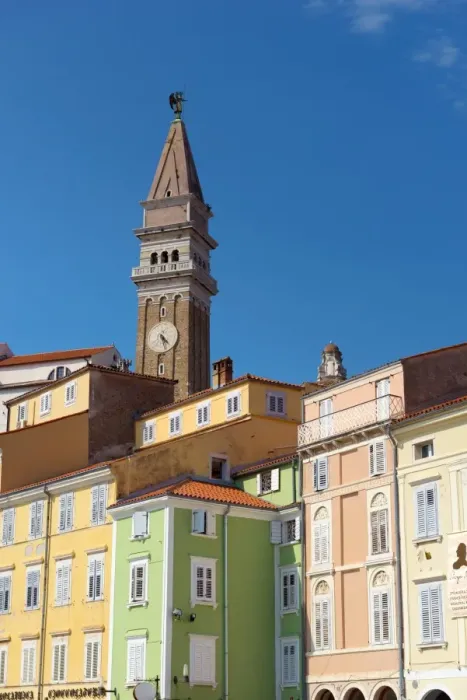Framed Print : Church of St. George, Tartinijev trg (Tartini Square), Old Town, Piran, Primorska, Slovenian Istria, Slovenia, Europe Framed Print : Church of St. George, Tartinijev trg (Tartini Square), Old Town, Piran, Primorska, Slovenian Istria, Slovenia, Europe