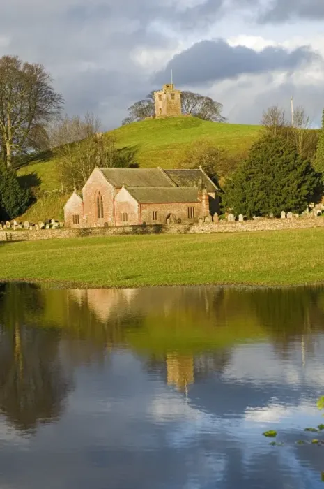 Framed Print : Church of St. Oswald, with unique separate bell tower, Eden Valley, Cumbria Framed Print : Church of St. Oswald, with unique separate bell tower, Eden Valley, Cumbria