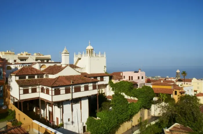 Framed Print : Church and town, La Orotava, Tenerife, Canary Islands, Spain, Europe Framed Print : Church and town, La Orotava, Tenerife, Canary Islands, Spain, Europe