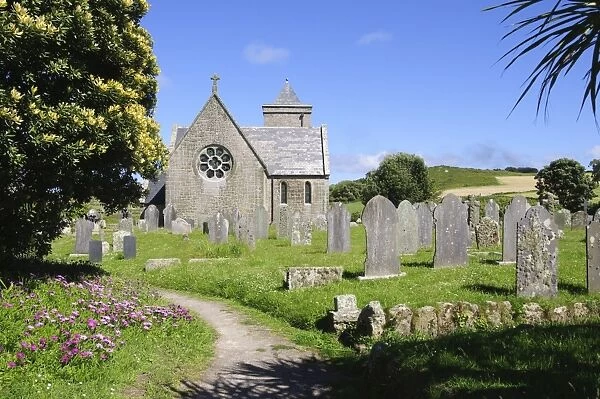 Church, Tresco, Isles of Scilly, Cornwall, United Kingdom, Europe
