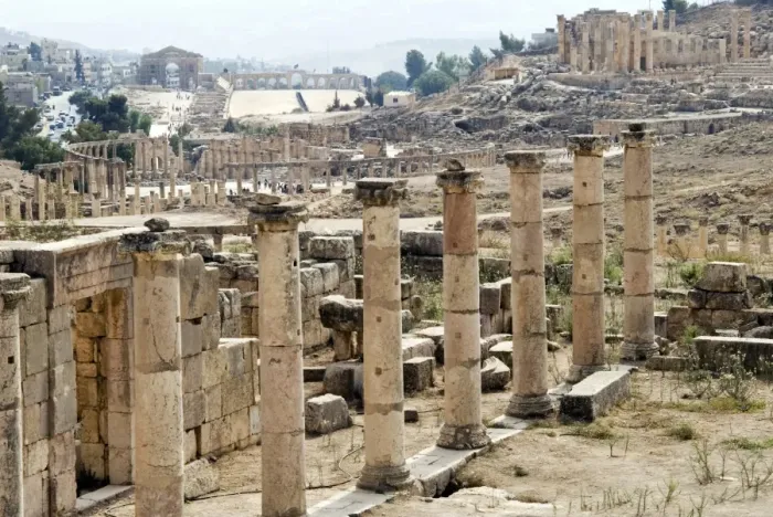 Framed Print : The three churches, Jerash (Gerasa), a Roman Decapolis city, Jordan, Middle East Framed Print : The three churches, Jerash (Gerasa), a Roman Decapolis city, Jordan, Middle East