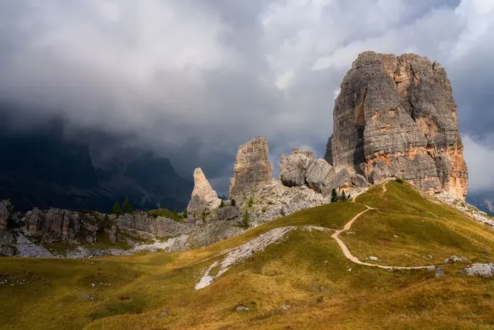 Framed Print : Cinque Torri, Belluno Province, Dolomites, Italy, Europe Framed Print : Cinque Torri, Belluno Province, Dolomites, Italy, Europe