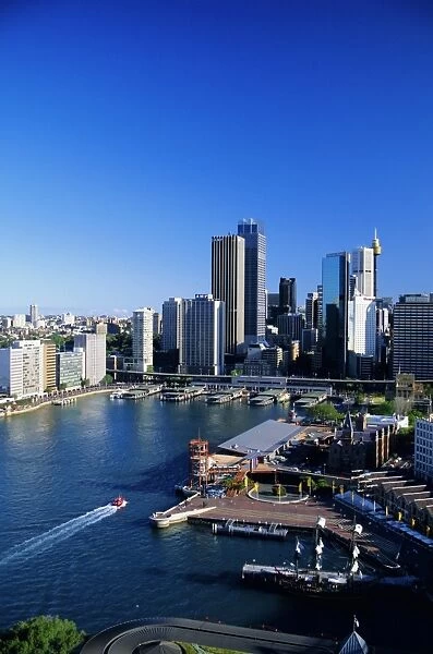 Circular Quay and city skyline, Sydney, New South Wales, Australia