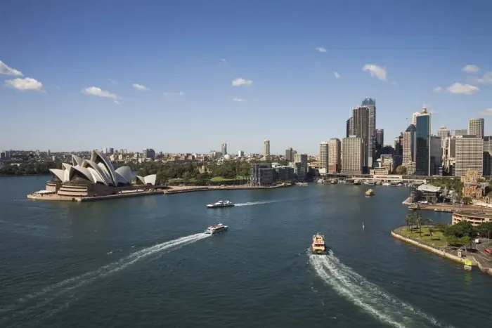 Framed Print : Circular Quay, the important Sydney Ferries terminus and rail stop for the Central Business District