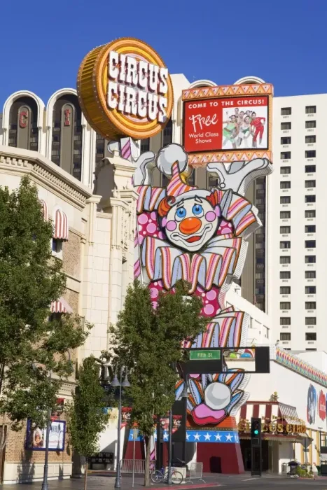 Framed Print : Circus Circus Casino on Virginia Street in Reno, Nevada, United States of America Framed Print : Circus Circus Casino on Virginia Street in Reno, Nevada, United States of America