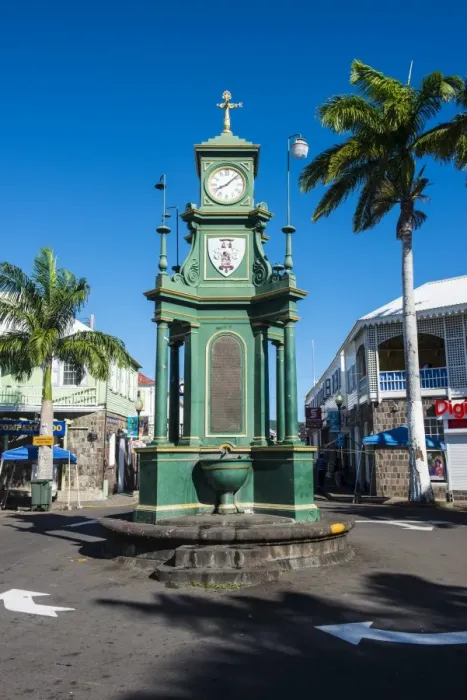 Framed Print : The Circus with the Victorian style Memorial clock, Basseterre, St. Kitts, St. Kitts and Nevis, Leeward Islands, West Indies, Caribbean, Central America Framed Print : The Circus with the Victorian style Memorial clock, Basseterre, St. Kitts, St. Kitts and Nevis, Leeward Islands, West Indies, Caribbean, Central America