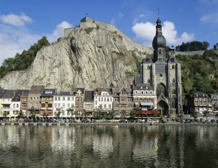 Framed Print : Citadel and Collegiate Church on River Meuse, Dinant, Wallonia, Belgium, Europe Framed Print : Citadel and Collegiate Church on River Meuse, Dinant, Wallonia, Belgium, Europe