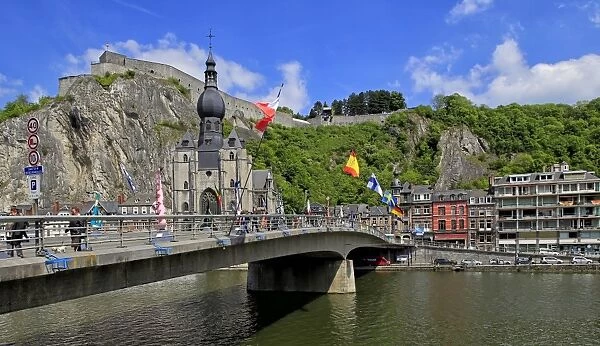 Citadel of Dinant on Meuse River, Dinant, Province of Namur, Wallonia, Belgium, Europe