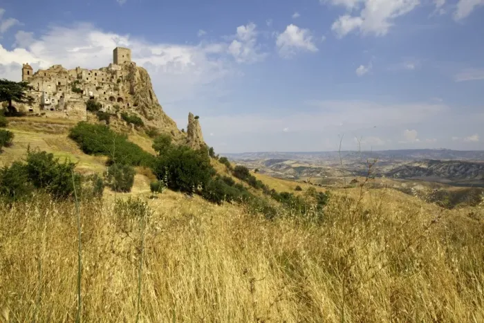 Framed Print : The Citadelle, deserted village of Craco in Basilicata, Italy, Europe Framed Print : The Citadelle, deserted village of Craco in Basilicata, Italy, Europe