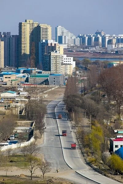 City apartment buildings, Pyongyang, Democratic Peoples Republic of Korea (DPRK), North Korea, Asia