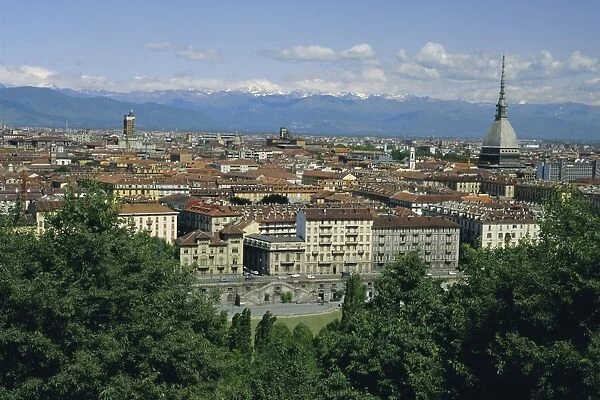 City centre and the Alps