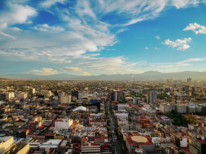 Framed Print : City Centre Skyline, elevated view, Mexico City, Mexico Framed Print : City Centre Skyline, elevated view, Mexico City, Mexico