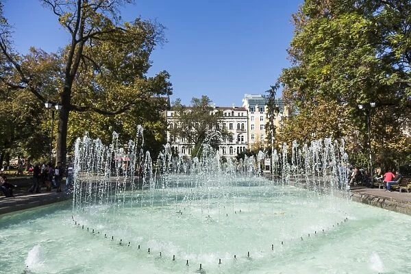 City Garden Park, Fountains, Sofia, Bulgaria, Europe