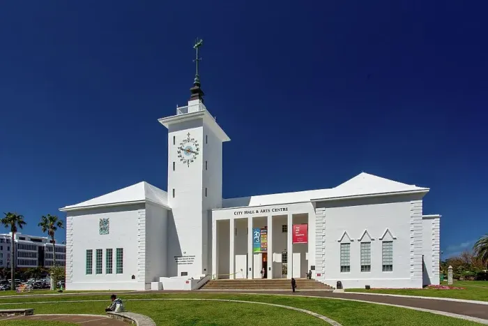 Framed Print : City Hall and Arts Centre, designed by local architect William Onions, built in 1960, houses the City Corporation's Administrative Offices, a Theatre, Bermuda's National Gallery and Society of Arts Gallery, Hamilton, Bermuda, Atlantic Framed Print : City Hall and Arts Centre, designed by local architect William Onions, built in 1960, houses the City Corporation's Administrative Offices, a Theatre, Bermuda's National Gallery and Society of Arts Gallery, Hamilton, Bermuda, Atlantic