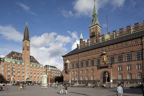 City Hall and City Hall Square, Copenhagen, Denmark, Scandinavia, Europe